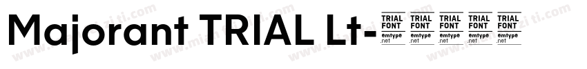 Majorant TRIAL Lt字体转换